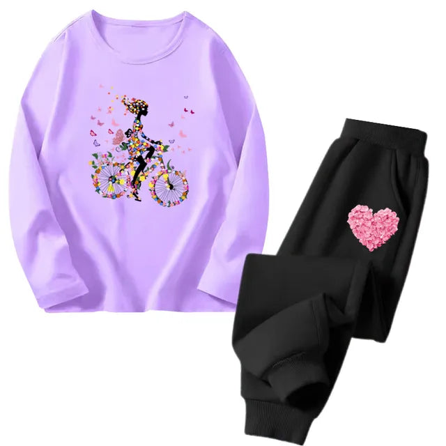 Cocoa Yacht Club Flower Heart Tracksuit