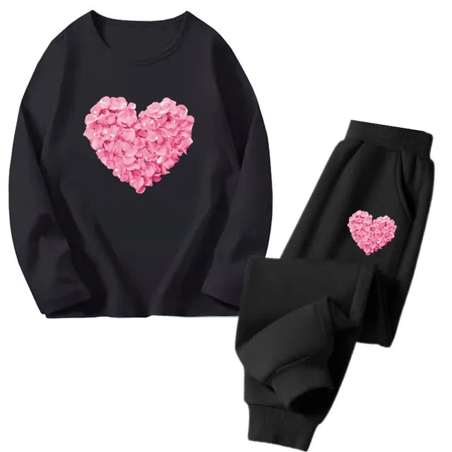 Cocoa Yacht Club Flower Heart Tracksuit