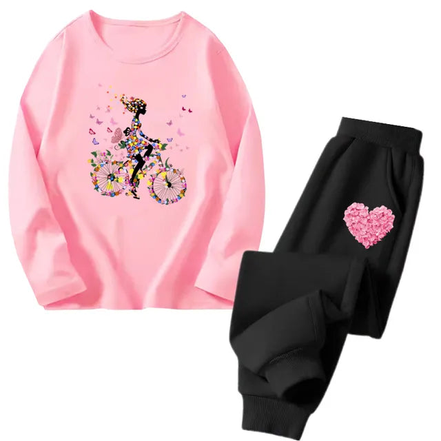 Cocoa Yacht Club Flower Heart Tracksuit