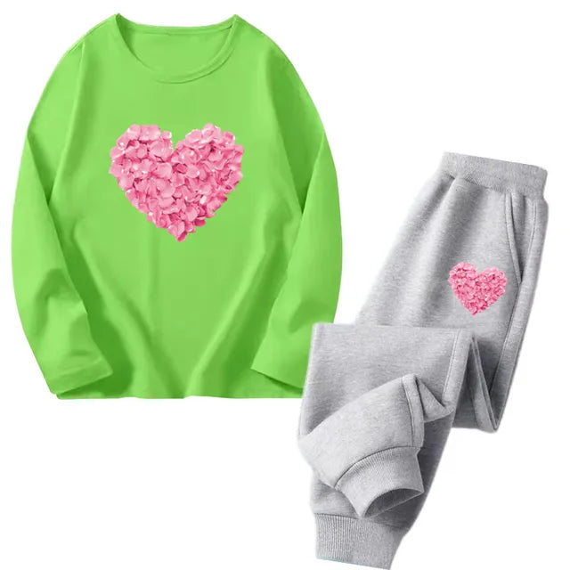 Cocoa Yacht Club Flower Heart Tracksuit