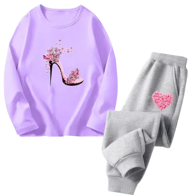 Cocoa Yacht Club Flower Heart Tracksuit