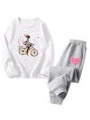 Cocoa Yacht Club Flower Heart Tracksuit