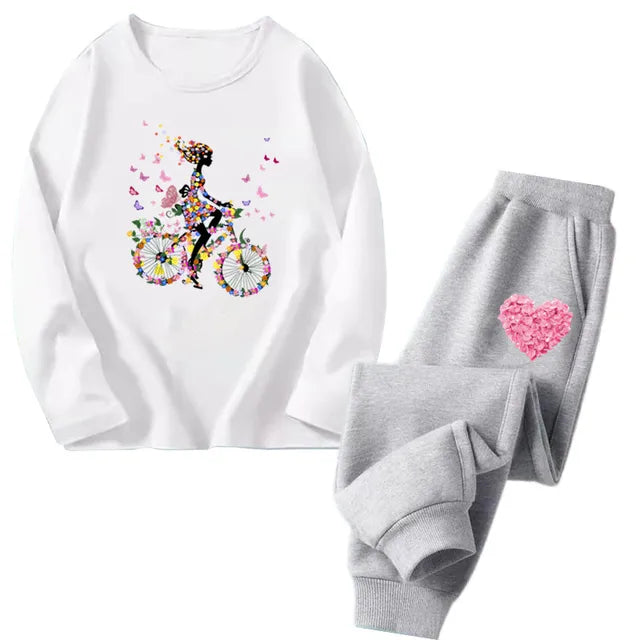 Cocoa Yacht Club Flower Heart Tracksuit