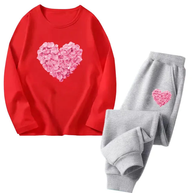 Cocoa Yacht Club Flower Heart Tracksuit