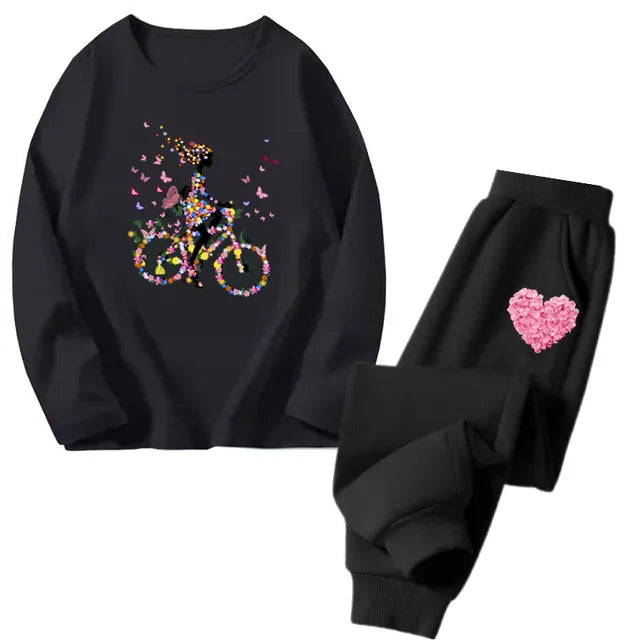 Cocoa Yacht Club Flower Heart Tracksuit