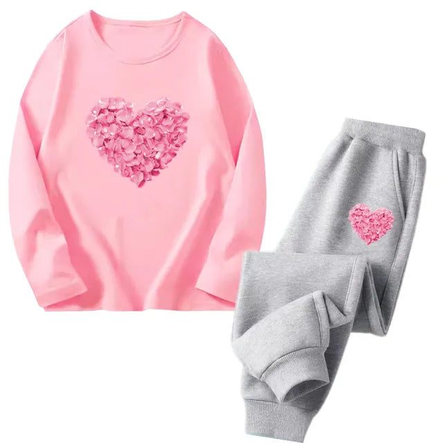 Cocoa Yacht Club Flower Heart Tracksuit