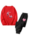 Cocoa Yacht Club Flower Heart Tracksuit