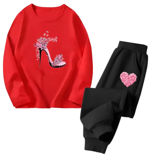 Cocoa Yacht Club Flower Heart Tracksuit