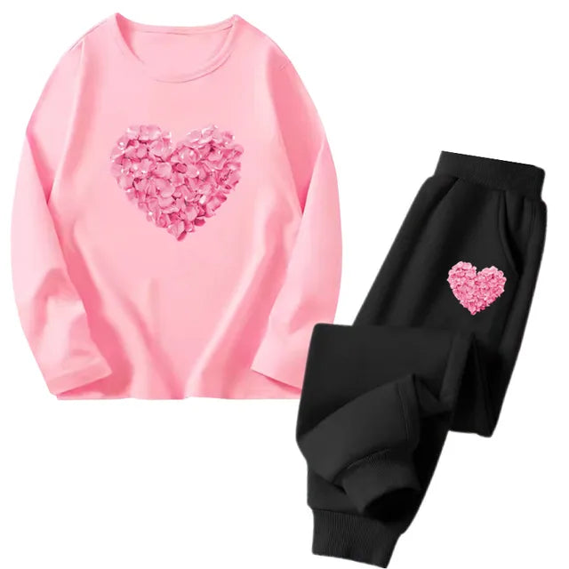 Cocoa Yacht Club Flower Heart Tracksuit