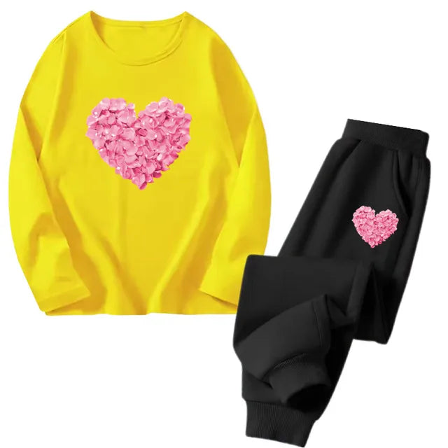 Cocoa Yacht Club Flower Heart Tracksuit