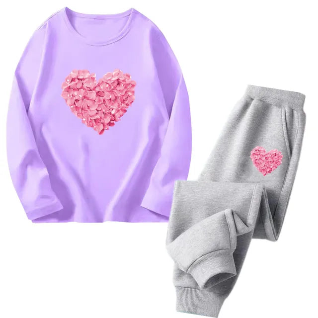 Cocoa Yacht Club Flower Heart Tracksuit