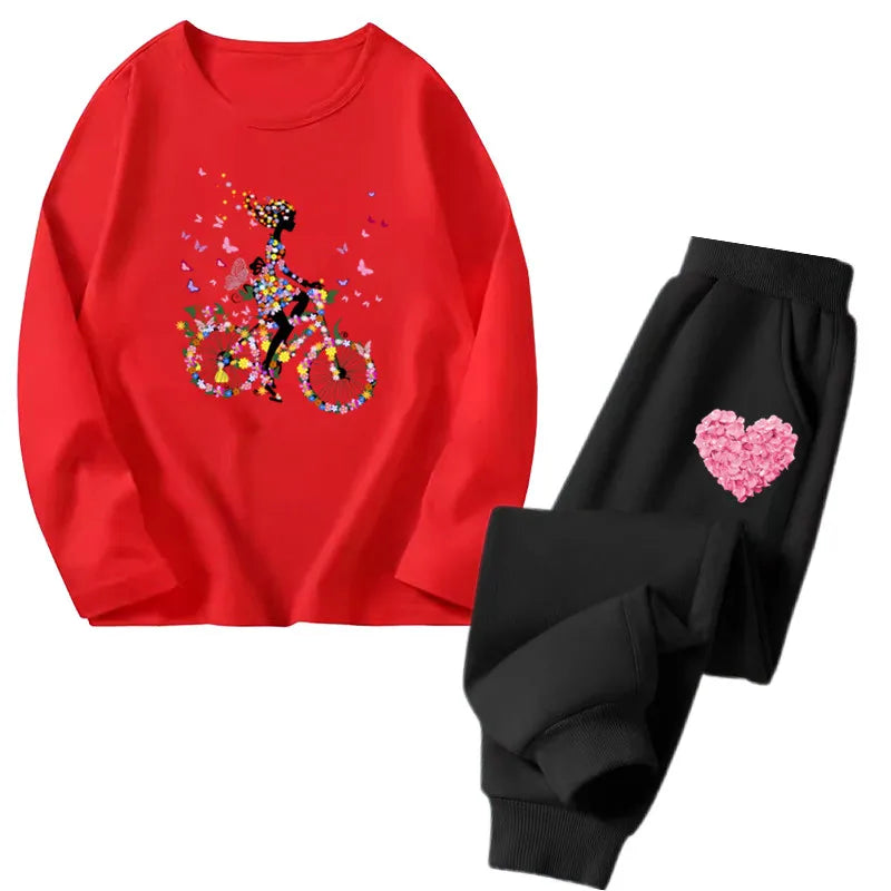 Cocoa Yacht Club Flower Heart Tracksuit