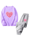 Cocoa Yacht Club Flower Heart Tracksuit