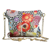 Floral Leopard Vintage Silk Scarf Crossbody Bag
