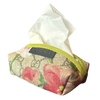 GG Logo Blooms Pink Vintage Scarf Travel Tissue Pouch
