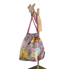 Floral Leopard Vintage Scarf Drawstring Crossbody Bag