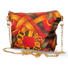 Harness Red Vintage Silk Scarf Crossbody Bag