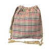 Red Harness Vintage Scarf Drawstring Crossbody Bag