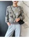 Floral Sequins Velvet Sweatshirt