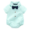 Cocoa Yacht Club Boys Romper with Bow Tie