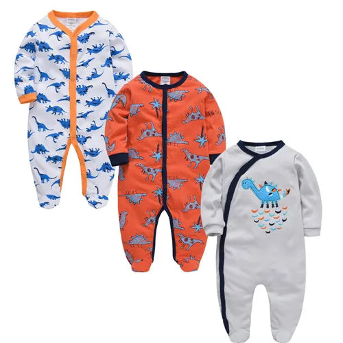 Cocoa Yacht Club 3 pcs/lot Baby Long Sleeve Soft Cotton Romper