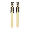 20 Handpainted Navy Blue Royal Guard Candles - 10 packs