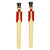 Pair of Handpainted Red Royal Guard Candles – Case of 10 Packs