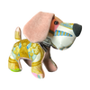 Poste et Cavalerie Vintage Silk Scarf Patchwork Puppy
