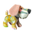 Poste et Cavalerie Vintage Silk Scarf Patchwork Puppy