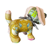 Poste et Cavalerie Vintage Silk Scarf Patchwork Puppy