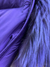 Genuine Silver Fox Fur Down Fill Parka