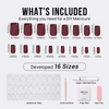 Plum Velvet Square Nails - Press On Nails | Long Lasting & Reusable
