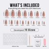 Knightshield Almond Nails - Press On Nails | Long Lasting & Reusable