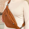 The Riley | Woven Leather Sling Bag