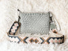The Bella Woven Neoprene Crossbody - Gray
