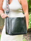 The Harper | Cross Stitch Messenger Bag
