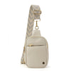 The Harlow | Sling Bag with Chevron Strap | 3 Colors