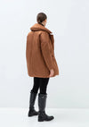 Aria Premium Down Fill Belted Jacket in Cinnamon