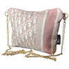 Trotter Petal Pink Vintage Silk Scarf Crossbody Bag