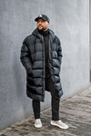 Jaden Long Puffer Jacket - Black