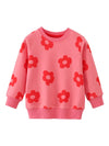 Cocoa Yacht Club Flower Print Long Sleeve Sweatshirt