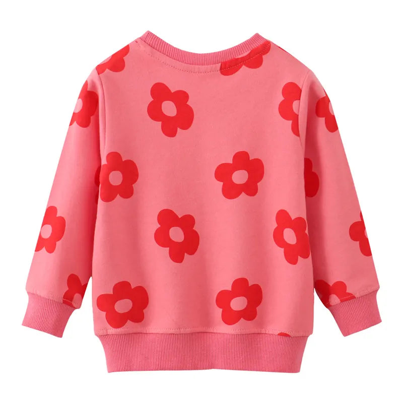 Cocoa Yacht Club Flower Print Long Sleeve Sweatshirt