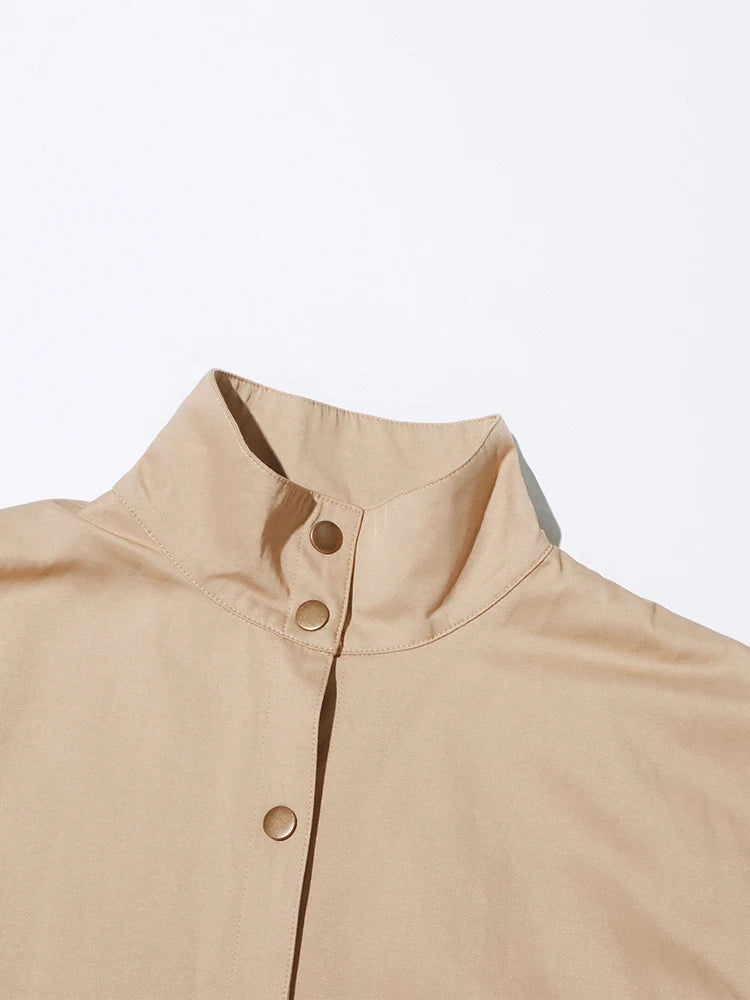 Cocoa Yacht Club Khaki Single Breasted Coat