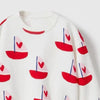 Cocoa Yacht Club Flower Bow Sweatshirt