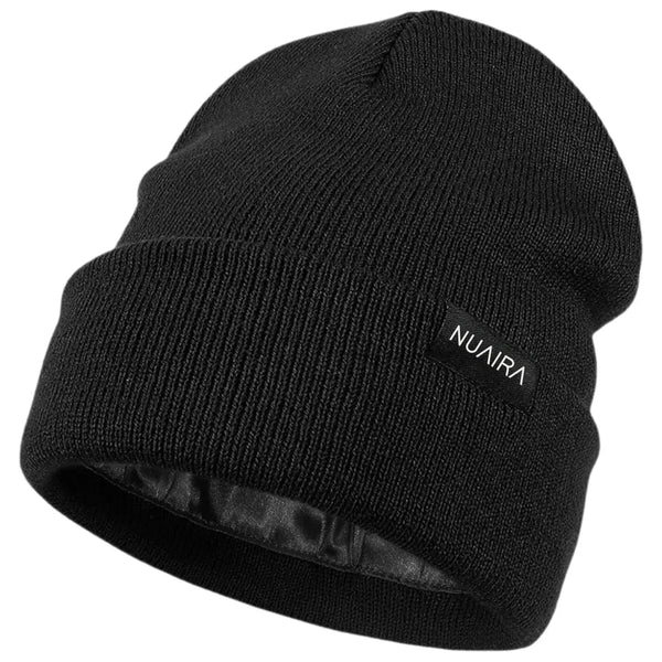 Satin Lined Winter Beanie Hat