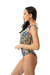 SALE SNAKE SLEEVELESS SWIMSUIT