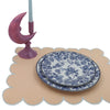 Lilac Crescent Moon Candle Holder - Pair