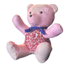 LV Monogram Vintage Silk Scarf Patchwork Teddy Bear