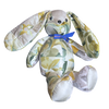 LV Au Fils du Temps Vintage Silk Scarf Patchwork Bunny
