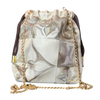 Au Fils du Temps Vintage Silk Scarf Drawstring Crossbody Bag